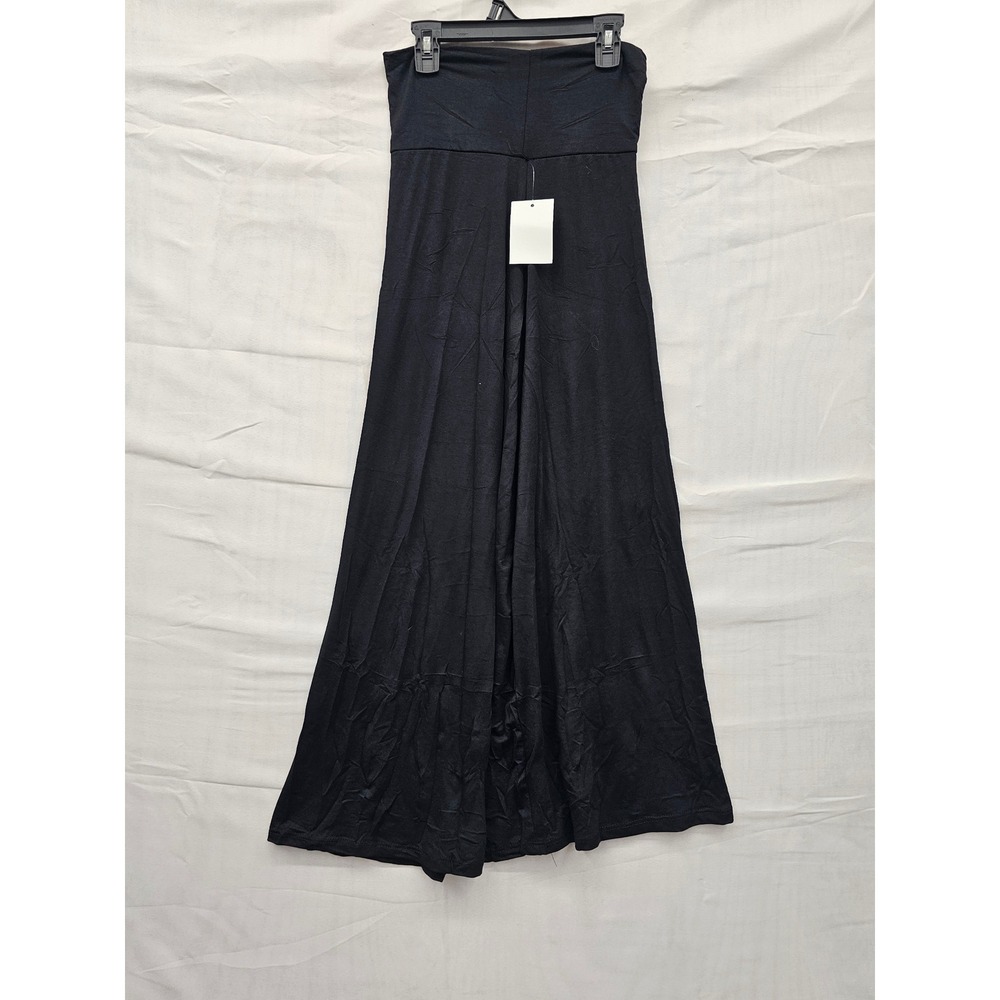 Sweet Hearts Womens High Waist Palazzo Pants Black Rayon Blend Casual Size XS